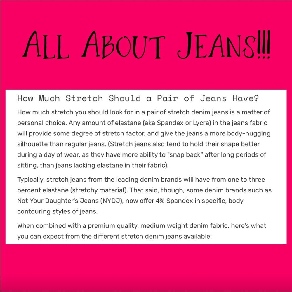 This closet specializes in JEANS! I love them!